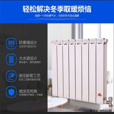 銅鋁復合散熱器 采暖鋼制板式暖氣片 家用立式暖氣片