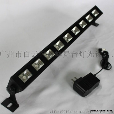 9顆LED UV 紫色長條洗墻燈舞臺黑光效果燈