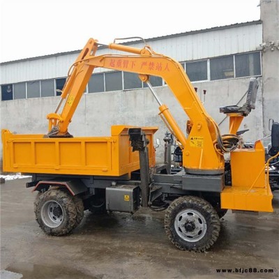 5T四不像隨車挖掘機(jī) 自卸翻斗大馬力車載挖掘機(jī) 多功能液壓自卸隨車挖華睦廠家定制