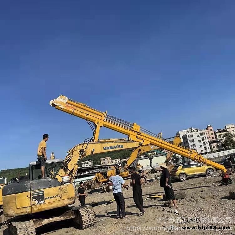 二手挖掘機改裝拉山機 25米伸縮臂 挖掘機拉山王設備制造