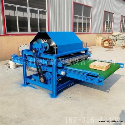 供應(yīng)玻璃棉分條機(jī)1200型三軸玻璃棉裁條機(jī)玻璃棉條切割機(jī)說明