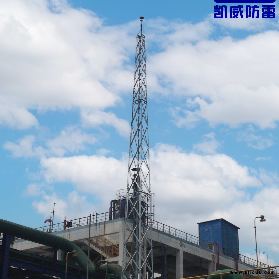 20米避雷針 避雷塔 角鋼避雷針 GFL1-3 鋼結構接閃桿塔  15D501圖集標準 鄭州凱威防雷