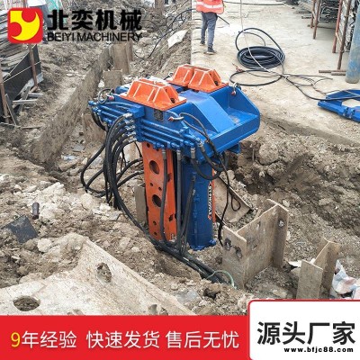 液壓拔管機(jī)工字鋼起拔一根北奕液壓拔樁機(jī)工字鋼H型鋼起拔操作簡(jiǎn)單