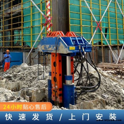 北奕機(jī)械徐保路工字鋼工法拔樁一根遙控操作液壓拔樁機(jī)工字鋼H型鋼起拔北奕機(jī)械