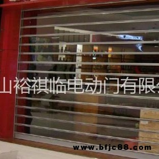 定制蘇州市抗風電動卷簾門 鍍鋅鋼板抗風卷簾門 物流倉庫抗風門 工廠大門電動伸縮門安裝