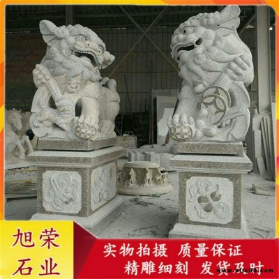 家宅門(mén)庭大門(mén)石雕獅子 民間別墅門(mén)口石獅子 惠安石雕獅子價(jià)格