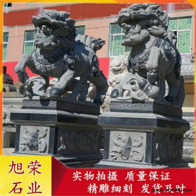 現(xiàn)貨供應石雕麒麟 門口青石麒麟雕刻 各種尺寸石雕麒麟可定做