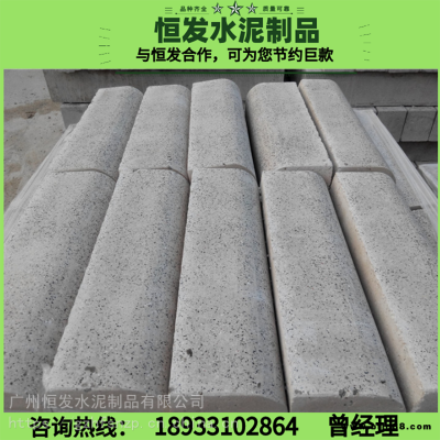 芝麻灰路沿石 路側石圖片批發 寺廟青石雕花石柱墩 廣州從化