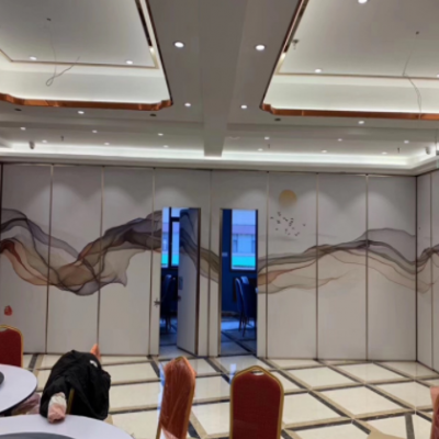 酒店活動隔斷墻飯店包廂隔斷辦公室隔音屏風(fēng)折疊推拉門移動隔斷墻