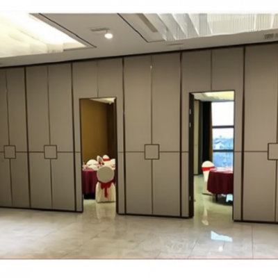酒店活動隔斷墻飯店包間吊軌道折疊門辦公推拉隔音屏風(fēng)移動隔斷墻
