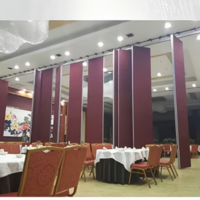 酒店宴會(huì)廳移動(dòng)折疊隔斷墻鋁合金活動(dòng)隔斷辦公室隔音屏風(fēng)展廳隔斷