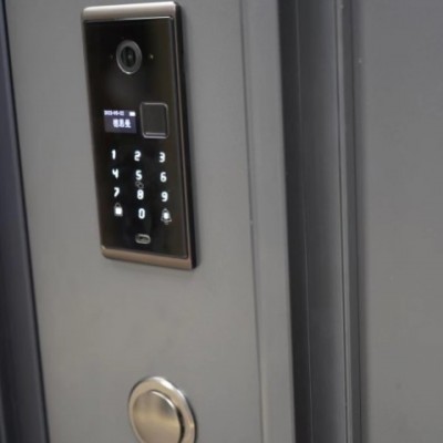 甲級防盜門家用入戶門進戶門隔音門單開門子母門嵌入式指紋密碼鎖