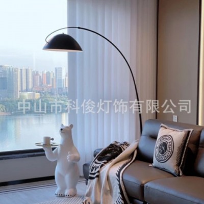 釣魚落地燈北歐led網紅客廳燈具ins輕奢簡約臥室書房沙發(fā)立式臺燈