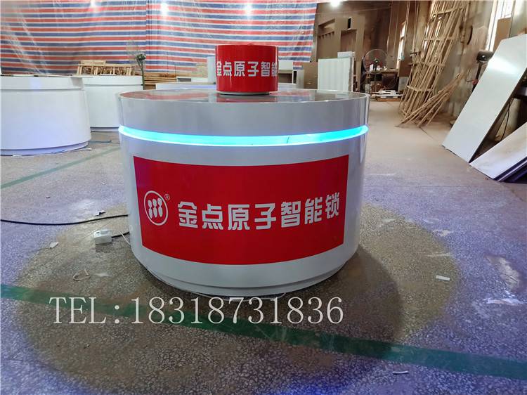 指紋鎖展示柜 宣城宣州斑薩指紋鎖展示柜擺放效果