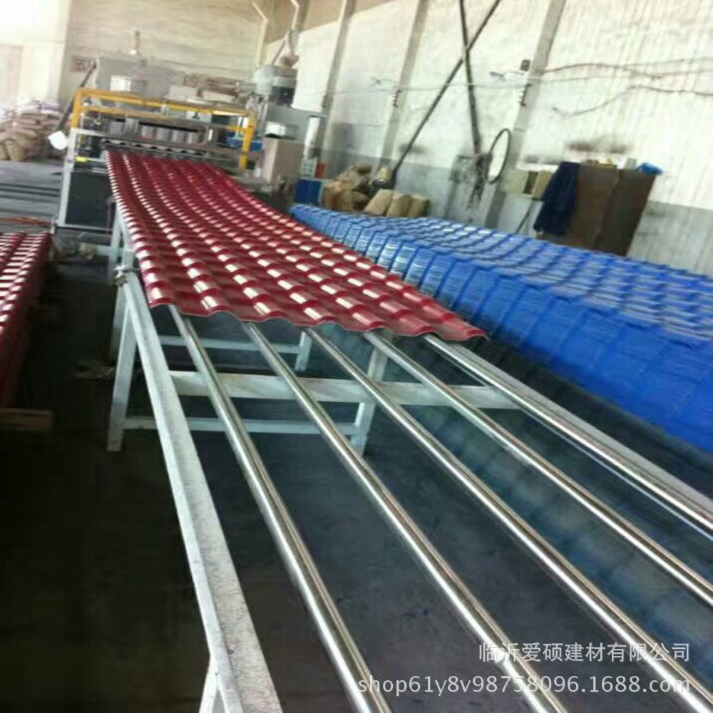 濰坊1050型優質合成樹脂瓦 仿古琉璃瓦 別墅屋面裝飾瓦每平方價格示例圖1