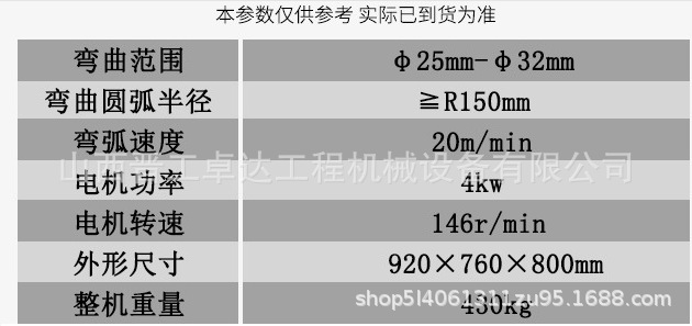 江西南昌鋼筋加工設備GWH32型鋼筋彎弧機  橋梁用鋼筋彎弧機  地鐵工程用鋼筋彎弧機示例圖3