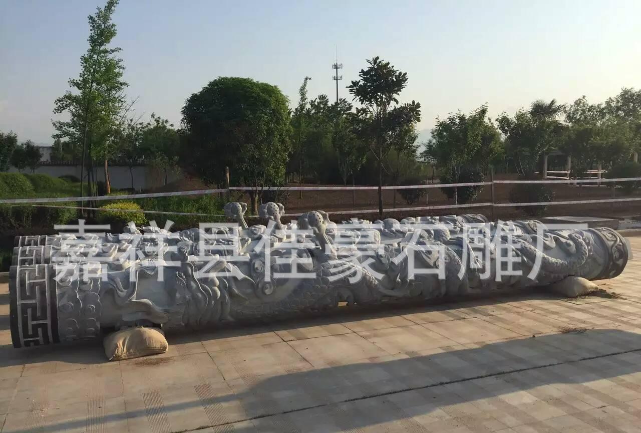 石雕龍柱 石柱子 龍柱 石龍柱 石雕盤龍柱 石盤龍柱生產(chǎn)定制示例圖25