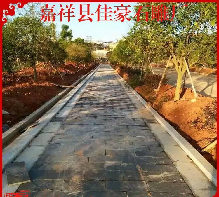 石雕廠大量供應(yīng)臺階石 五蓮紅路沿石 青石板材廠家直銷可定做示例圖3