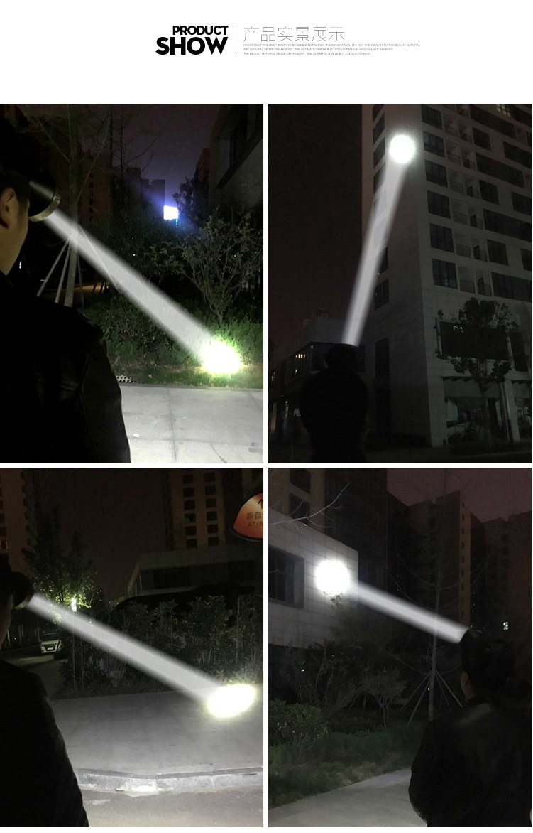 20W強光頭燈充電超亮戶外遠射LED 頭掛光 洞口礦燈手電筒示例圖14