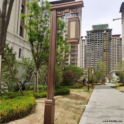 眾鈺 現(xiàn)代中式簡約景觀燈不銹鋼烤漆景觀燈防水led暖黃光路邊特色景觀燈