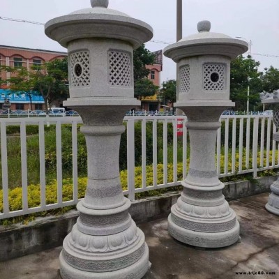 寺廟擺放仿古石燈籠 廠家定制石材景觀燈 石雕青石燈塔價(jià)格