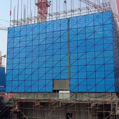 綠色防護板網(wǎng) 智能提升架鋼防護 建筑鋼網(wǎng)片連接件  密閉鋼板網(wǎng) 國凱網(wǎng)業(yè)