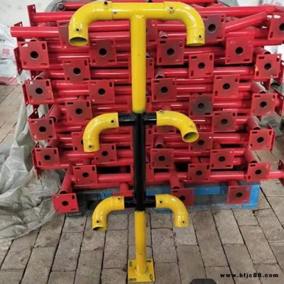 工地臨時標化防護連接件 樓梯扶手連接配件 建筑配件 樓梯扶手立桿 樓梯標化欄桿 廠家