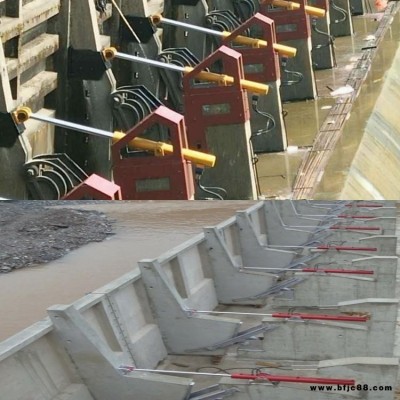 自動翻板鋼閘門施工 自動液壓翻板閘施工 水力自動翻板閘門施工