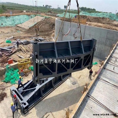 寧海2.0m×2.0m平面滑動鋼閘門  平面定輪式鋼制閘門  鋼鐵復合、鑄鋼工作檢修閘門止水效果好