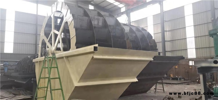 水力旋流器洗沙機(jī)輪式洗沙機(jī) 青州輪式洗沙機(jī) 半逆流槽輪式洗沙機(jī)