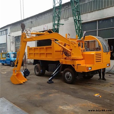 輪式后驅裝載挖掘機 四不像四驅挖掘裝載機 園林綠化隨車挖郟氏