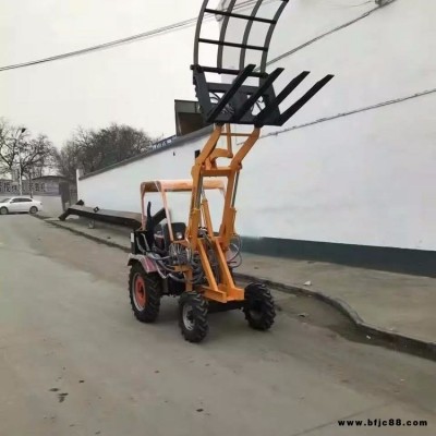 廠家供應輪式四驅裝載機鏟車 液壓助力電啟動養殖場好幫手小鏟車