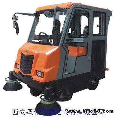 全封閉大型駕駛式掃地車OS-V7,陜西旅游風景區吸塵清掃車,奧科奇電動清掃車