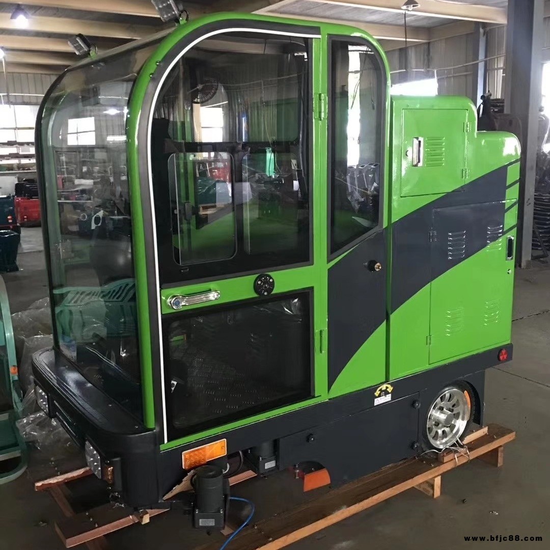 廠家支持定做全封閉式駕駛室式電動掃地車 小區環衛清掃車 新能源垃圾電瓶式清掃車