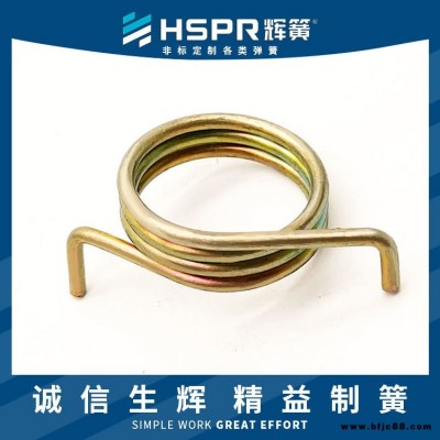 圓線扭簧 扁線扭簧 鍍白鋅扭轉彈簧 五金扭力彈簧 發黑五金扭簧