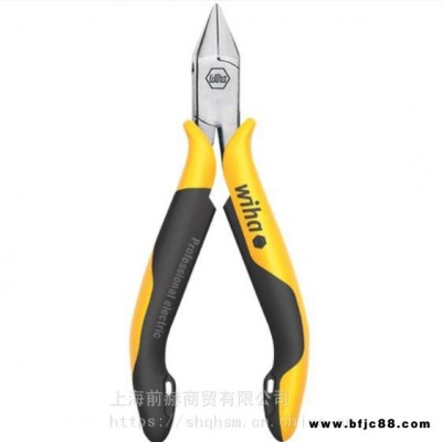 wiha威漢德國進口工具3C數碼用專業防靜電帶斜口鉗寬尖頭 鉗子27444