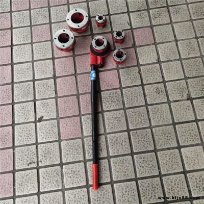 手動套絲機開牙機 鑫宏4分-2寸開絲扳手管道工具水管套絲鍍鋅鋼