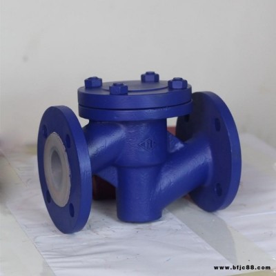 三科閥門供應H41F46襯氟升降式止回閥、升降式襯氟止回閥、襯氟升降式法蘭止回閥、襯氟止回閥