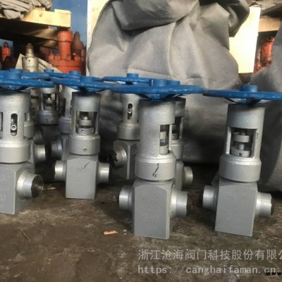 CHVJ 滄海閥門 高壓平衡式節(jié)流截止閥L/J66Y-160 DN25 平衡式 節(jié)流閥