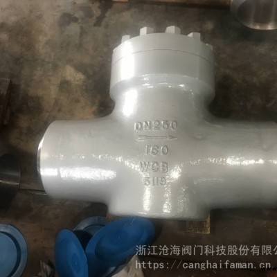 CHVJ滄海閥門 H61Y-160 DN65高壓升降式止回閥 升降式