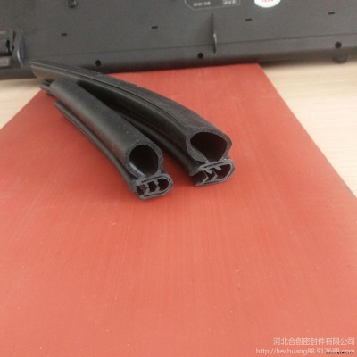 汽車側(cè)門卡槽U型鋼帶龍骨橡膠密封條 卡槽密封條 合創(chuàng)密封膠條廠家