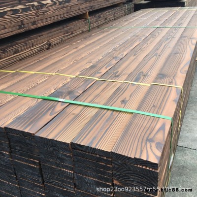 工廠批發碳化木板材戶外防腐木方龍骨 地板桑拿板吊頂 防腐木地板 裝飾木龍骨