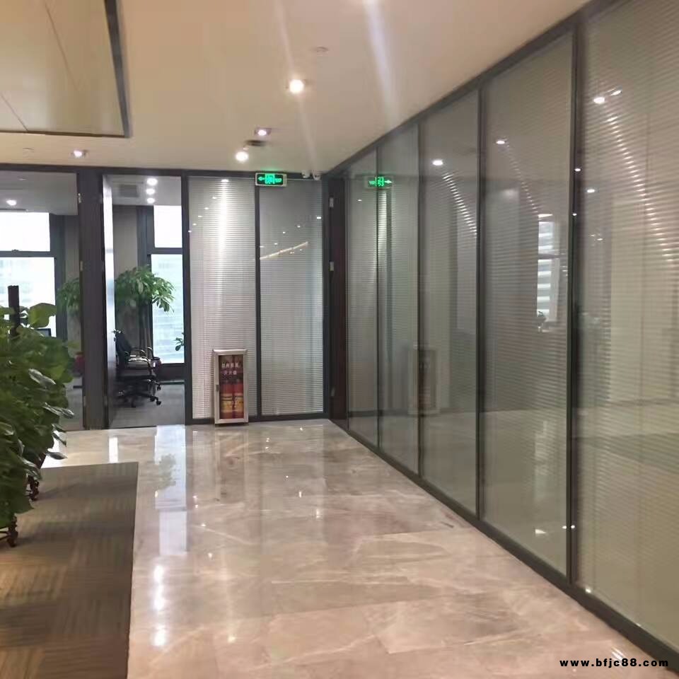 史貝斯天水玻璃隔斷廠家供應鋁合金隔斷 鋼化玻璃隔斷 玻璃百葉隔斷28 80 100 108款