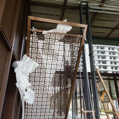 鋁合金屏風隔斷 大型金屬藝術屏風 金屬屏風隔斷加工廠 締造舒適的生活環境