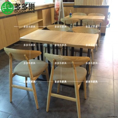 奶茶店飲品店休閑實(shí)木小方桌 紅荔村餐廳全實(shí)木餐臺 可按照餐廳尺寸定制