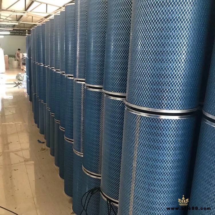 噴涂回收箱濾芯 蔚藍(lán)色噴涂設(shè)備配件 特殊濾芯定制 躍亞YY-60除塵濾筒