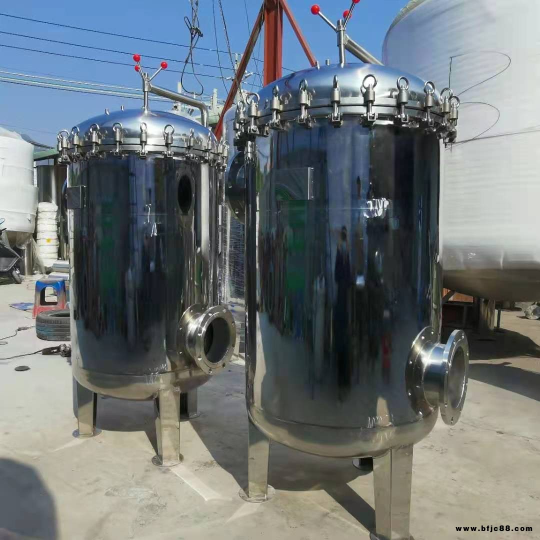 304不銹鋼布袋式過濾器 電鍍油漆污水處理工業大流量泥沙液體過濾