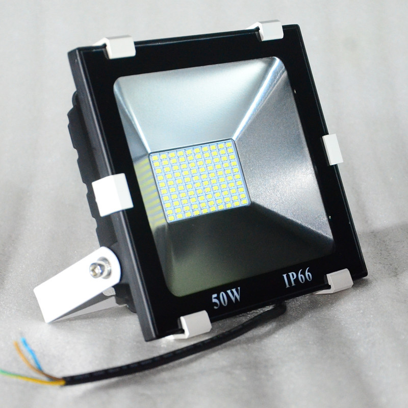新款高壓無驅動 足功率50W  工地廣告牌 廣場亮化LED貼片投光燈示例圖4