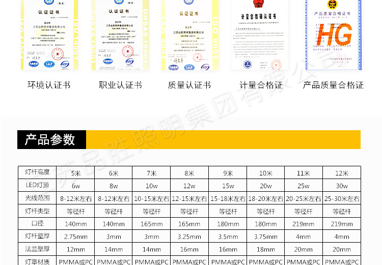 9米中華燈 太陽能路燈景觀燈 LED景觀中華路燈戶外庭院景觀燈示例圖5