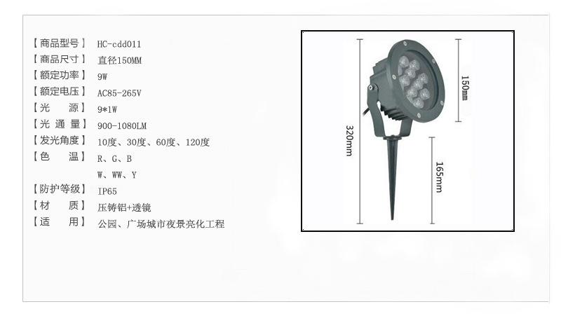 產(chǎn)品參數(shù)  9W副本